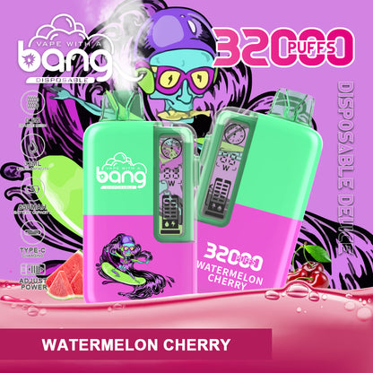 Bang 32000 Puffs Disposable Vape, 32ml E-Liquid,650mah Battery, 16 Kinds of Fruits Flavors