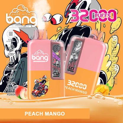 Bang 32000 Puffs Disposable Vape, 32ml E-Liquid,650mah Battery, 16 Kinds of Fruits Flavors