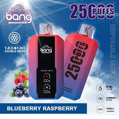 Bang 25000 Puffs, Disposable Vape E-cigarettes, 12 Kinds of Fruits Flavors, 25ml Capacity, 650 MAH Battery, Type C Rechargeable