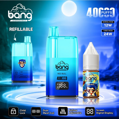 Bang 40000 Puff Disposable Vape, 12 Kinds of Fruits Flavors with Child Lock