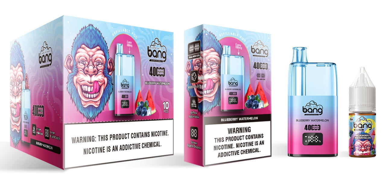 Bang 40000 Puff Disposable Vape, 12 Kinds of Fruits Flavors with Child Lock