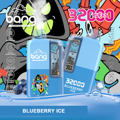 Bang 32000 Puffs Disposable Vape, 32ml E-Liquid,650mah Battery, 16 Kinds of Fruits Flavors