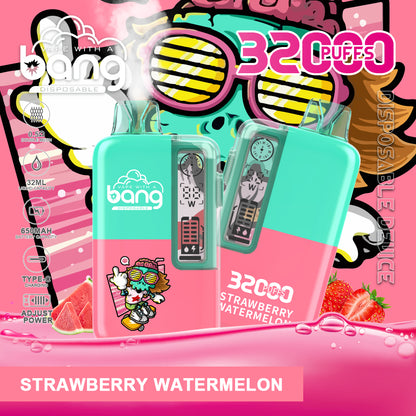 Bang 32000 Puffs Disposable Vape, 32ml E-Liquid,650mah Battery, 16 Kinds of Fruits Flavors