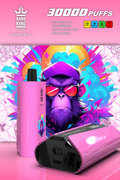 Bang 30000 Puff Pro:  Disposable Vape with Single-Flavor System, 12 Kinds of Fruits Flavors