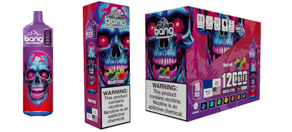 Bang 12000 Puffs, Disposable Vape E-cigarettes, 20 Kinds of Fruits Flavors, 20ml Capacity, 650 MAH Battery, Type C Rechargeable