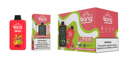 Bang 36000 Puffs, Disposable Vape E-cigarettes, 12 Kinds of Fruits Flavors, 36ml E-liquid, 850 MAH Battery, Type C Rechargeable