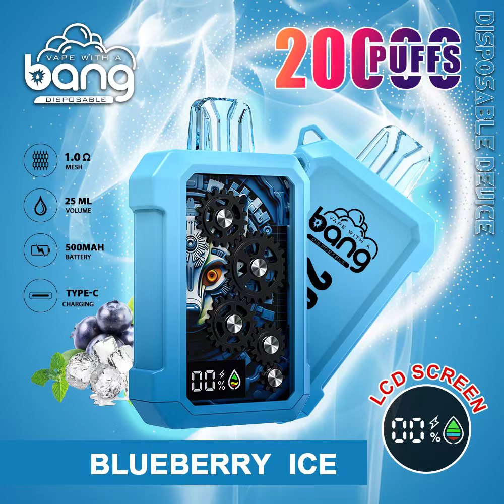 Bang 20000 Puffs, Disposable Vape E-cigarettes, 12 Kinds of Fruits Flavors, 25ml Capacity, 500 MAH Battery, Type C Rechargeable