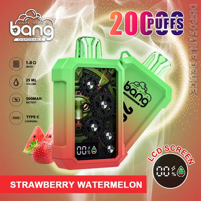 Bang 20000 Puffs, Disposable Vape E-cigarettes, 12 Kinds of Fruits Flavors, 25ml Capacity, 500 MAH Battery, Type C Rechargeable