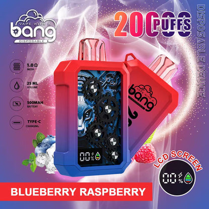 Bang 20000 Puffs, Disposable Vape E-cigarettes, 12 Kinds of Fruits Flavors, 25ml Capacity, 500 MAH Battery, Type C Rechargeable