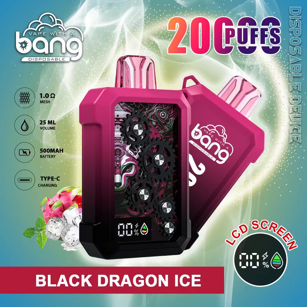 Bang 20000 Puffs, Disposable Vape E-cigarettes, 12 Kinds of Fruits Flavors, 25ml Capacity, 500 MAH Battery, Type C Rechargeable