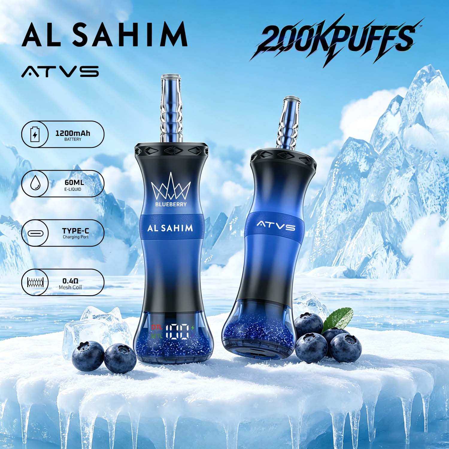 Solaris Champagne Vape 30000 30K puffs, 2% Nicotine 10 Flavors yohongvape