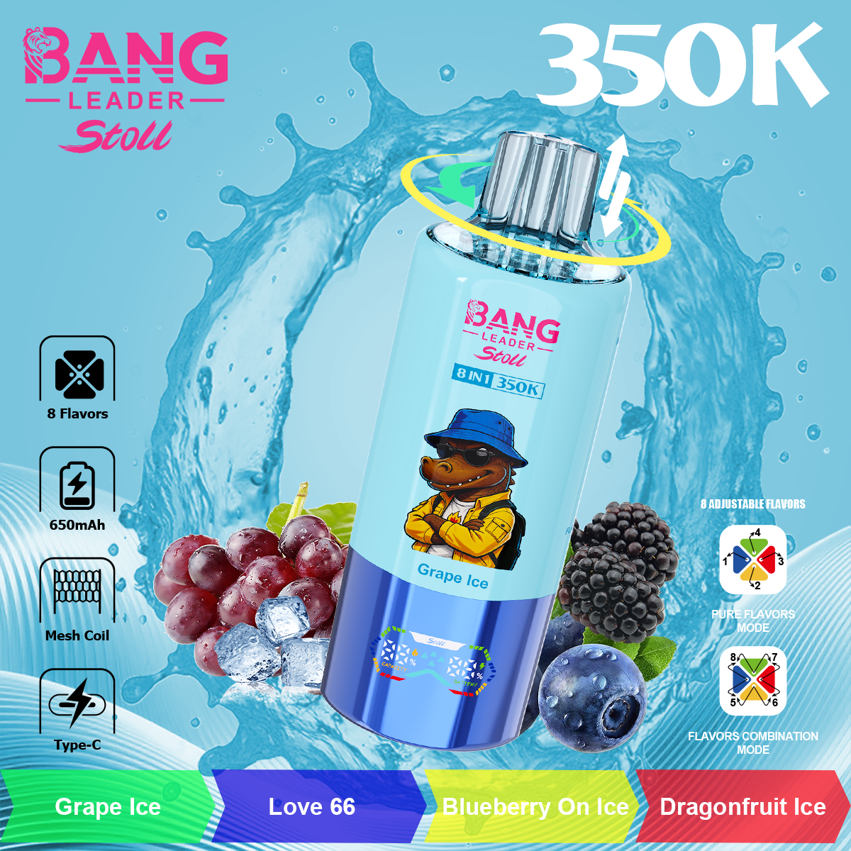 Solaris Champagne Vape 30000 30K puffs, 2% Nicotine 10 Flavors yohongvape