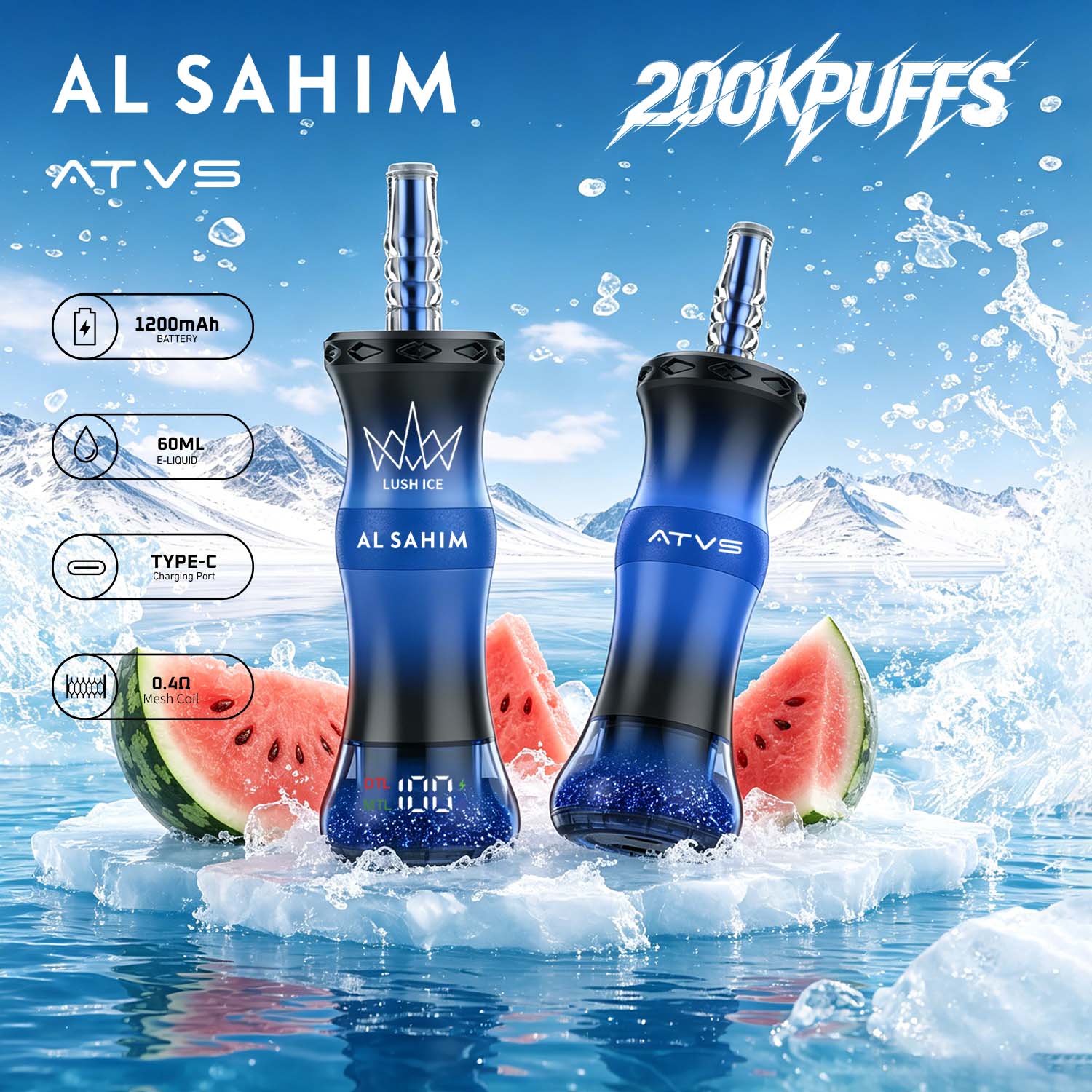 Solaris Champagne Vape 30000 30K puffs, 2% Nicotine 10 Flavors yohongvape