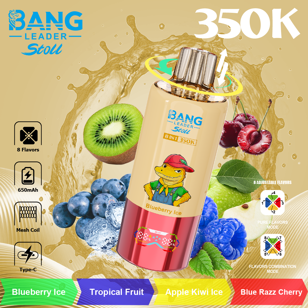 Solaris Champagne Vape 30000 30K puffs, 2% Nicotine 10 Flavors yohongvape