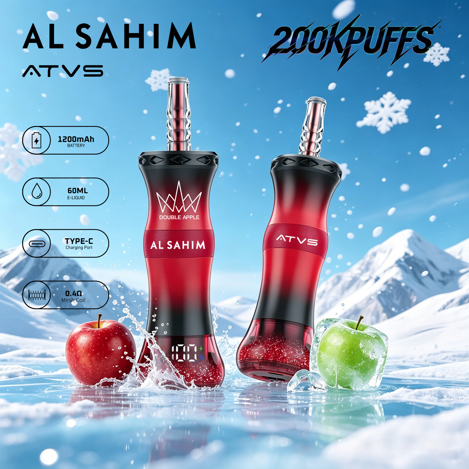 Solaris Champagne Vape 30000 30K puffs, 2% Nicotine 10 Flavors yohongvape