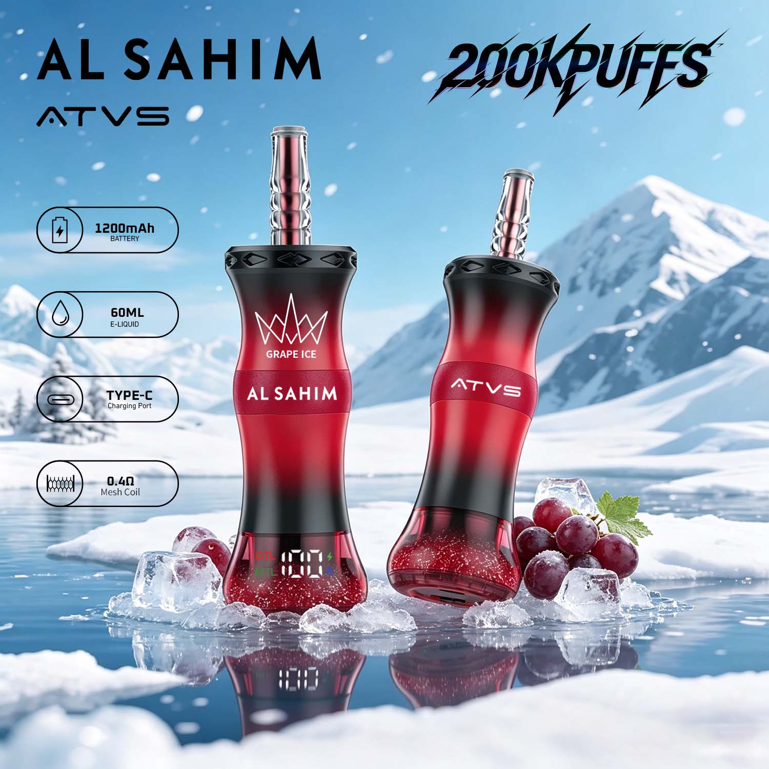 Solaris Champagne Vape 30000 30K puffs, 2% Nicotine 10 Flavors yohongvape