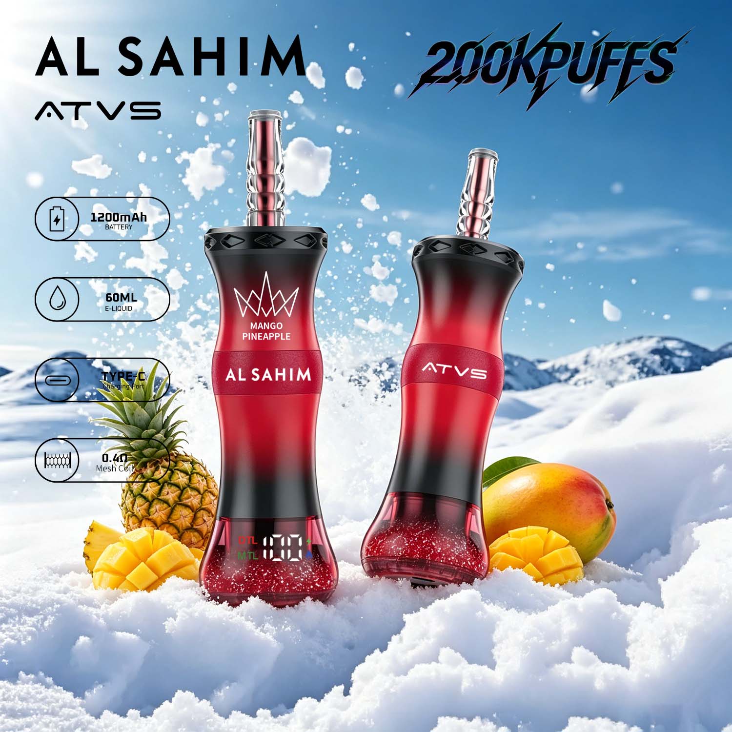 Solaris Champagne Vape 30000 30K puffs, 2% Nicotine 10 Flavors yohongvape