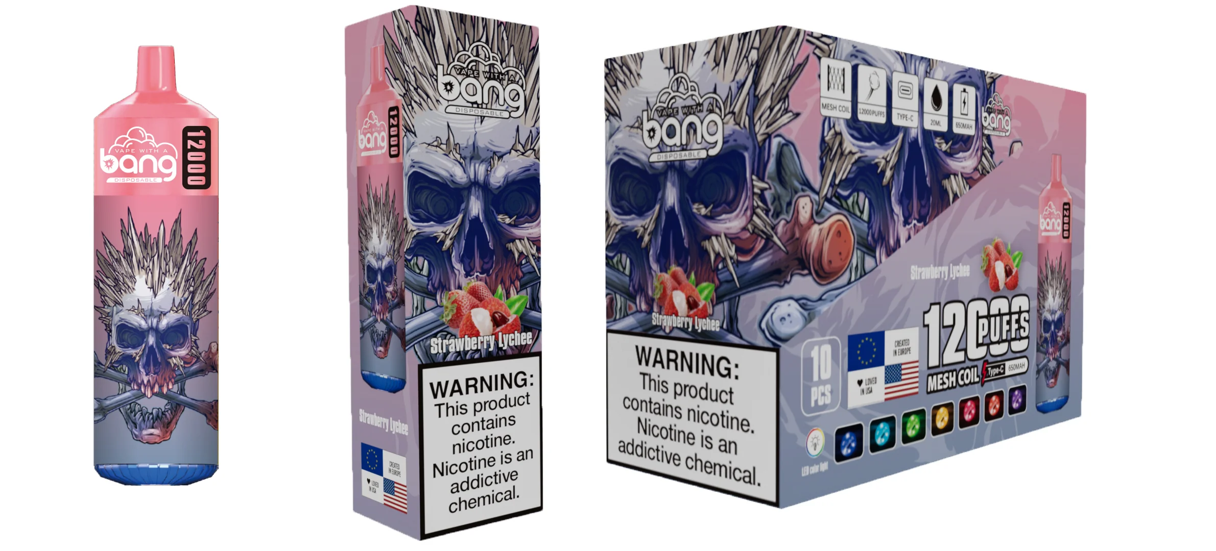 Solaris Champagne Vape 30000 30K puffs, 2% Nicotine 10 Flavors yohongvape