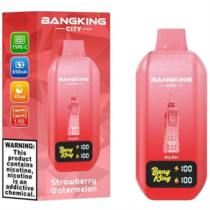 Bang King City 50000 Puff, 45 ml E-Liquid, 650 mAh Batery. 12 Flavors