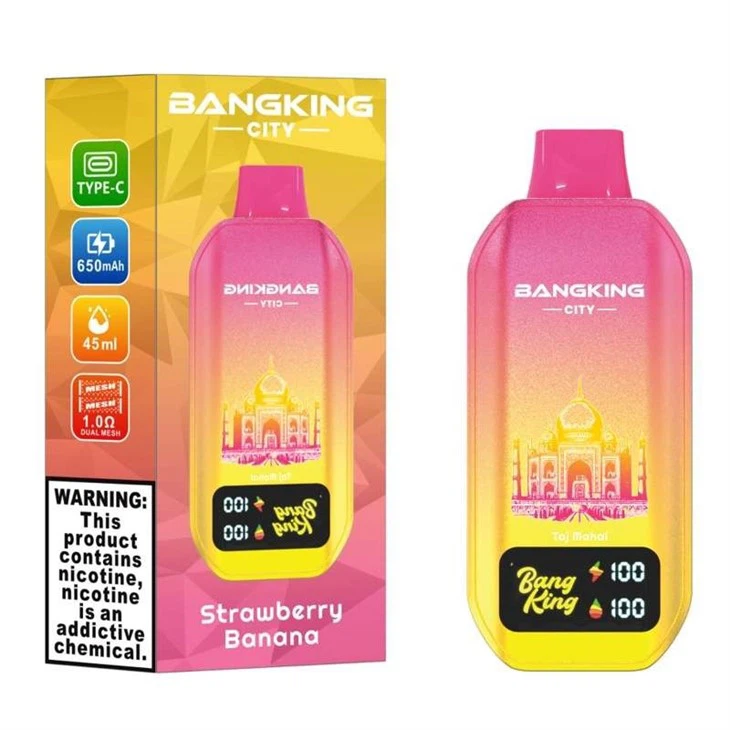Bang King City 50000 Puff, 45 ml E-Liquid, 650 mAh Batery. 12 Flavors