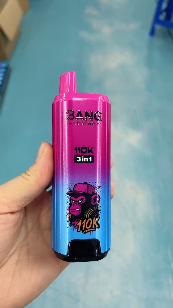 Bang Legend 110000 110K PUFFS Disposable Vape with 3 in 1 Flavors, 10 Kinds of Fruits Flavors, E-liquid 56ml, Battery 850 mah, Nicotine 0%, 2%, 3%, or 5%